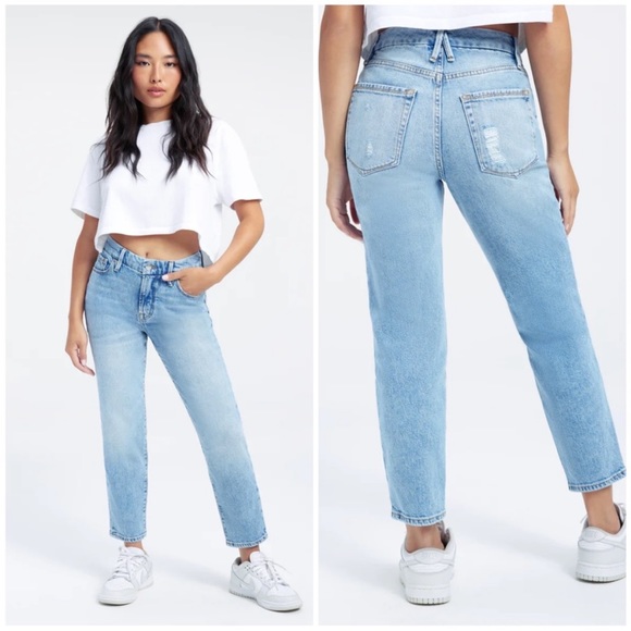 Good American Denim - Good American Petite Good Girlfriend Jeans
